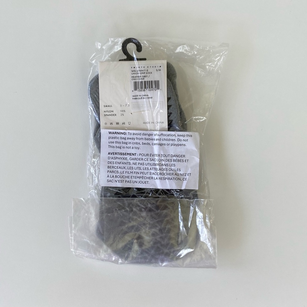 Pointe Studio Full Foot Grip Socks, Pilates Barre & Yoga Socks S/M (5-7.5) - Picture 2 of 9